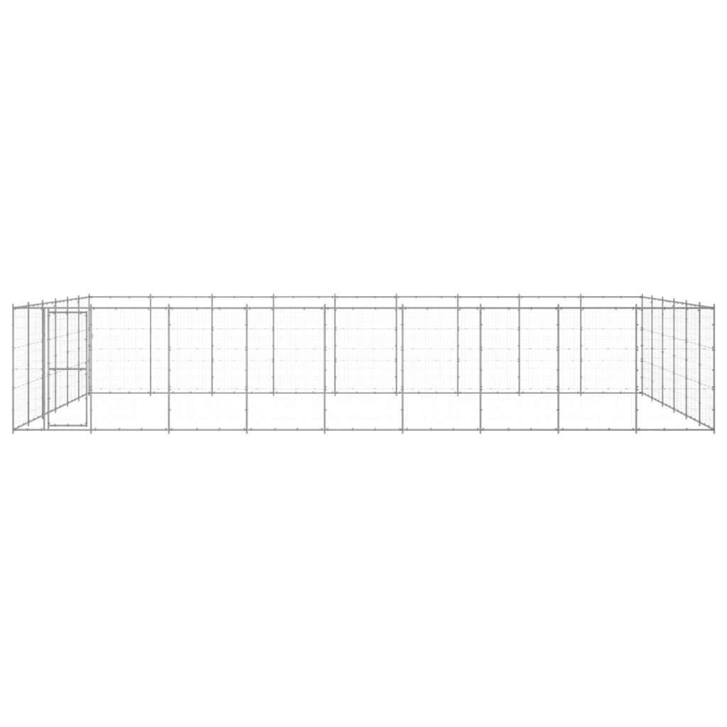 Hondenkennel 65,34 m² gegalvaniseerd staal - AllerleiShop