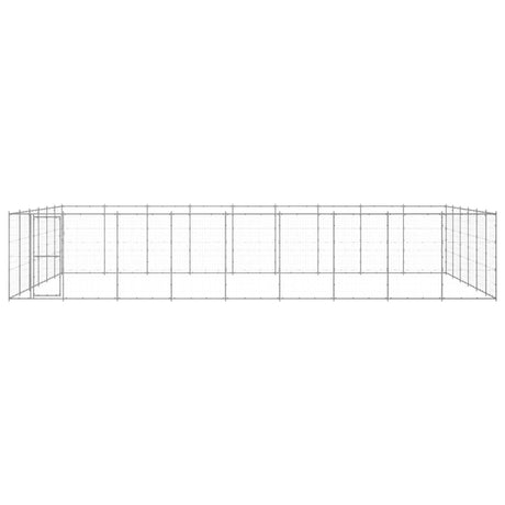 Hondenkennel 65,34 m² gegalvaniseerd staal - AllerleiShop