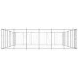 Hondenkennel 65,34 m² gegalvaniseerd staal - AllerleiShop