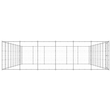 Hondenkennel 65,34 m² gegalvaniseerd staal - AllerleiShop