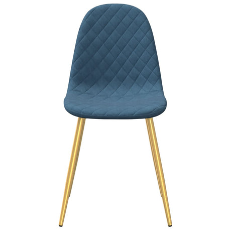 Eetkamerstoelen 6 st fluweel blauw - AllerleiShop