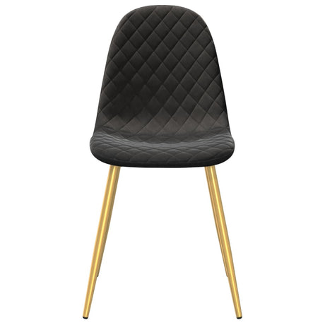 Eetkamerstoelen 6 st fluweel zwart - AllerleiShop