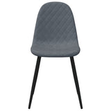 Eetkamerstoelen 6 st fluweel donkergrijs - AllerleiShop