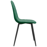 Eetkamerstoelen 6 st fluweel donkergroen - AllerleiShop