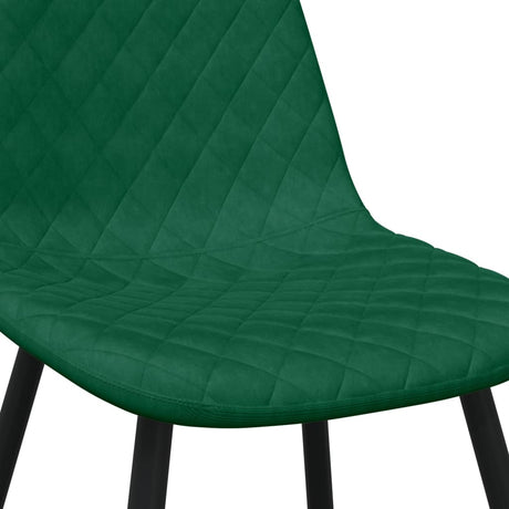 Eetkamerstoelen 6 st fluweel donkergroen - AllerleiShop