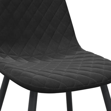 Eetkamerstoelen 6 st fluweel zwart - AllerleiShop