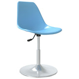 Eetkamerstoelen draaibaar 4 st PP blauw - AllerleiShop