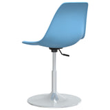 Eetkamerstoelen draaibaar 4 st PP blauw - AllerleiShop