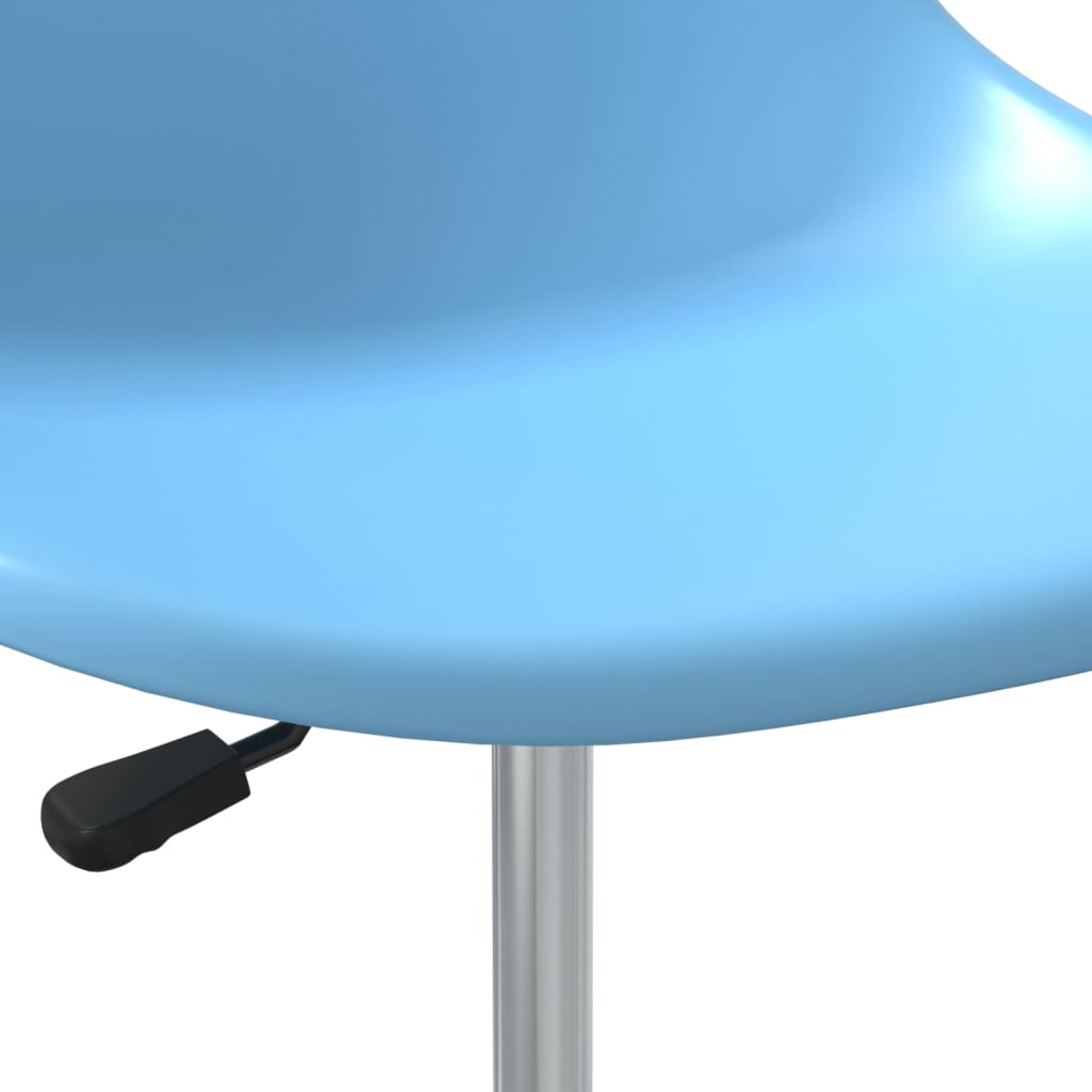 Eetkamerstoelen draaibaar 4 st PP blauw - AllerleiShop