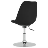 Eetkamerstoelen 4 st draaibaar stof zwart - AllerleiShop