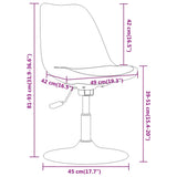 Eetkamerstoelen draaibaar 4 st stof paars - AllerleiShop