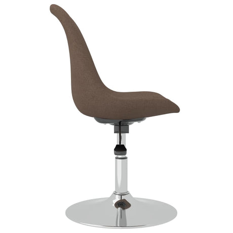 Eetkamerstoelen 4 st draaibaar stof taupe - AllerleiShop