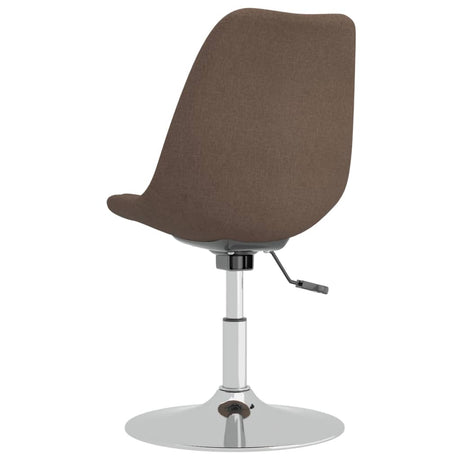 Eetkamerstoelen 4 st draaibaar stof taupe - AllerleiShop