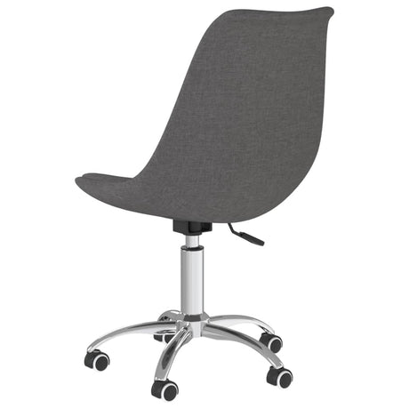 Eetkamerstoelen draaibaar 2 st stof donkergrijs - AllerleiShop