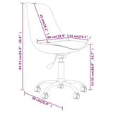 Eetkamerstoelen draaibaar 2 st stof lichtgrijs - AllerleiShop