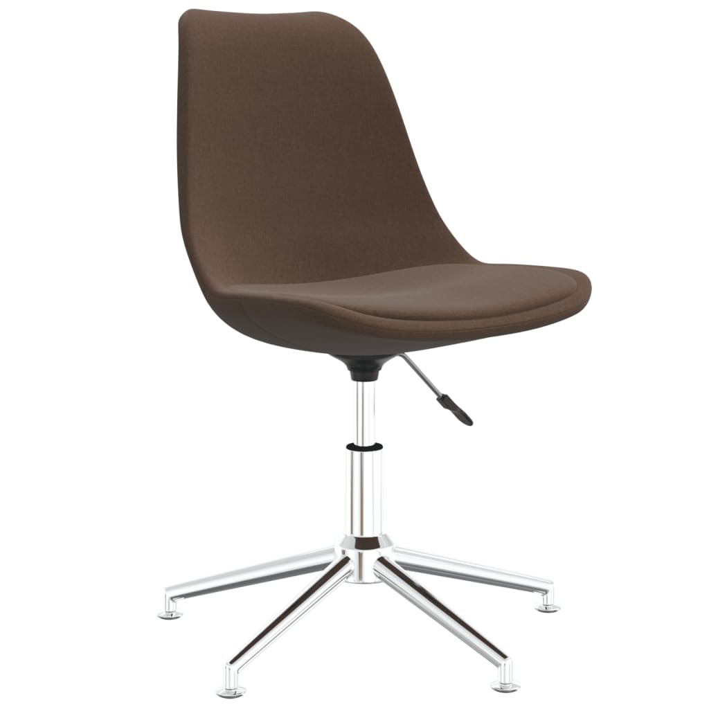 Eetkamerstoelen draaibaar 2 st stof bruin - AllerleiShop