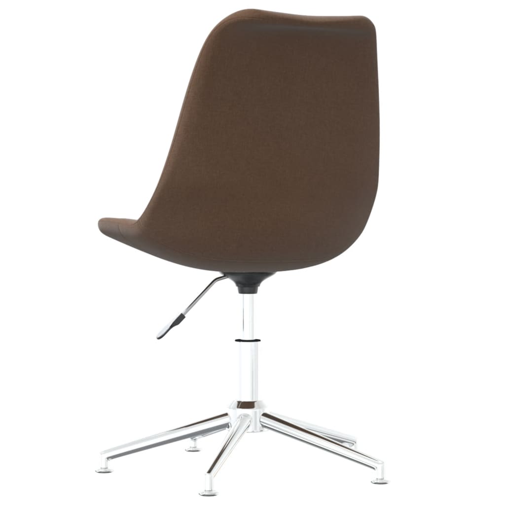 Eetkamerstoelen draaibaar 2 st stof bruin - AllerleiShop