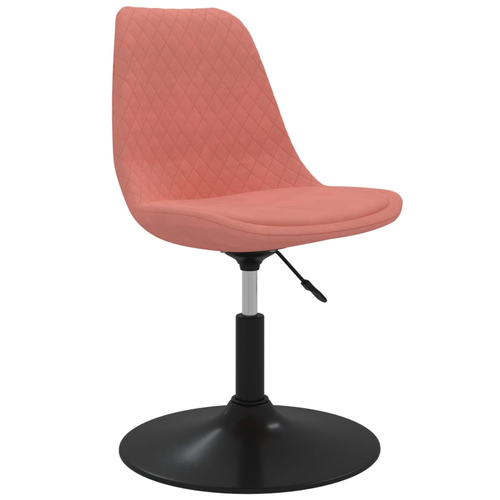 Eetkamerstoelen draaibaar 4 st fluweel roze - AllerleiShop