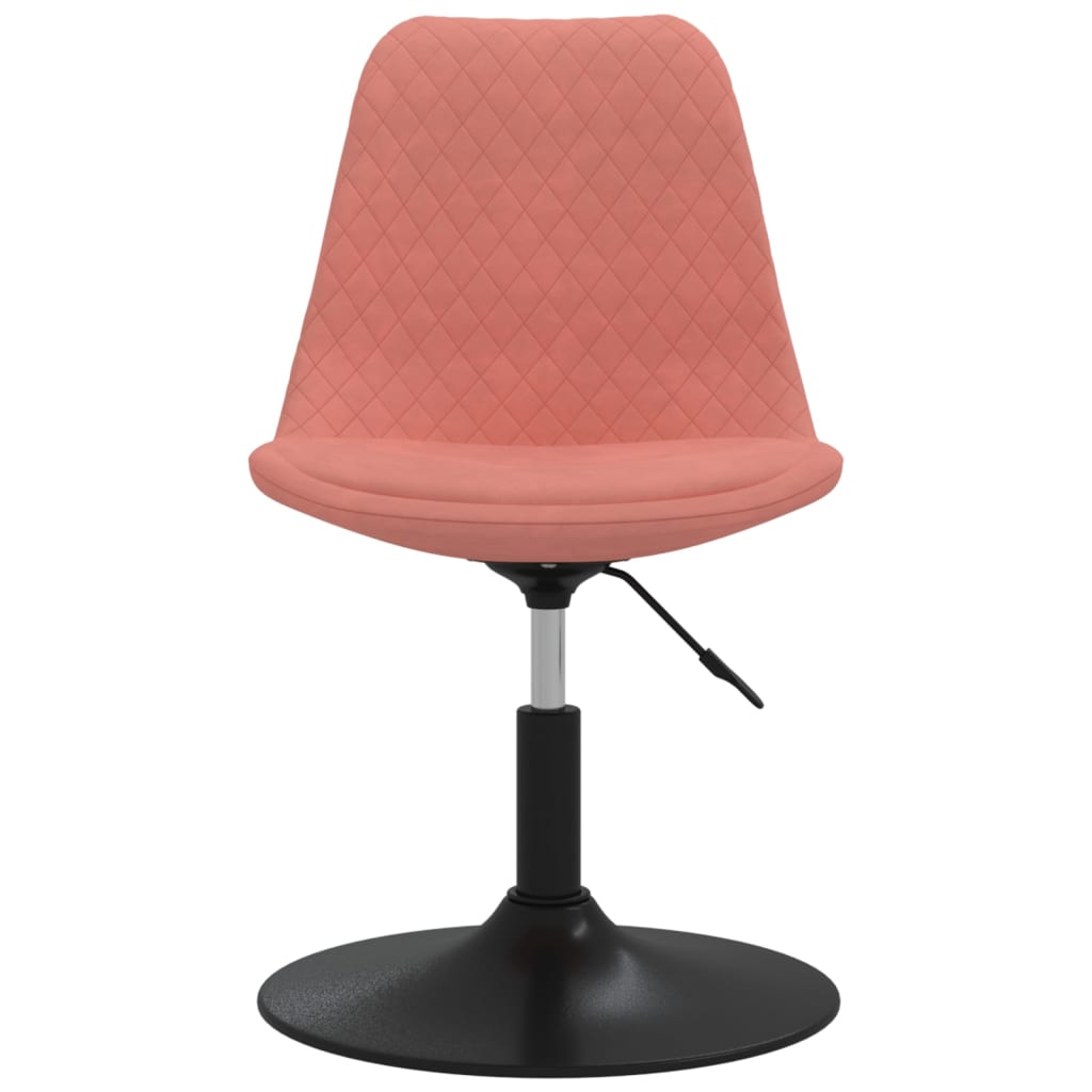 Eetkamerstoelen draaibaar 4 st fluweel roze - AllerleiShop