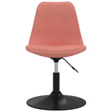 Eetkamerstoelen draaibaar 4 st fluweel roze - AllerleiShop