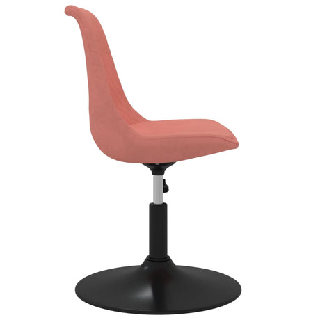 Eetkamerstoelen draaibaar 4 st fluweel roze - AllerleiShop