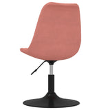 Eetkamerstoelen draaibaar 4 st fluweel roze - AllerleiShop