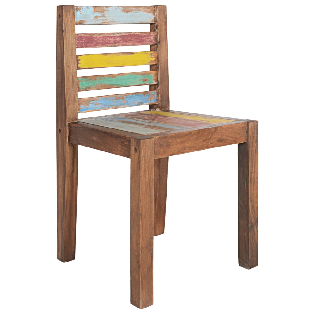 Eetkamerstoelen 6 st massief gerecycled hout - AllerleiShop