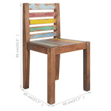 Eetkamerstoelen 6 st massief gerecycled hout - AllerleiShop