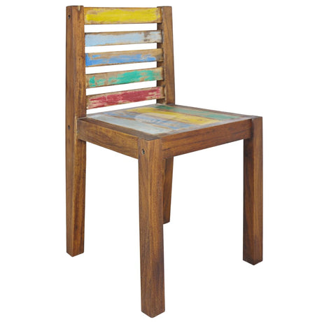 Eetkamerstoelen 6 st massief gerecycled hout - AllerleiShop