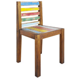 Eetkamerstoelen 6 st massief gerecycled hout - AllerleiShop