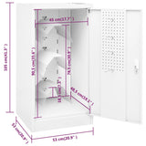 Zadelkast 53x53x105 cm staal wit