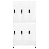 Lockerkast 90x45x180 cm staal wit