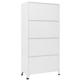 Lockerkast 90x45x180 cm staal wit