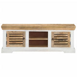 Tv-meubel 110x30x40 cm massief mangohout - AllerleiShop