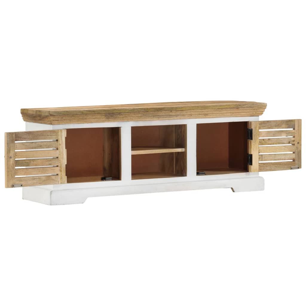 Tv-meubel 110x30x40 cm massief mangohout - AllerleiShop