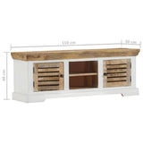 Tv-meubel 110x30x40 cm massief mangohout - AllerleiShop