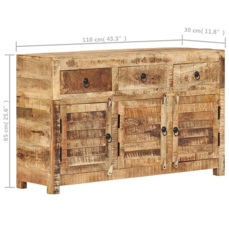 Dressoir 110x30x65 cm massief mangohout - AllerleiShop