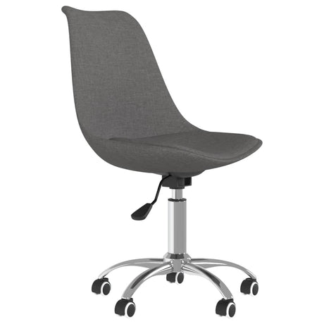 Eetkamerstoelen 6 st draaibaar stof donkergrijs - AllerleiShop