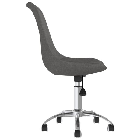 Eetkamerstoelen 6 st draaibaar stof donkergrijs - AllerleiShop