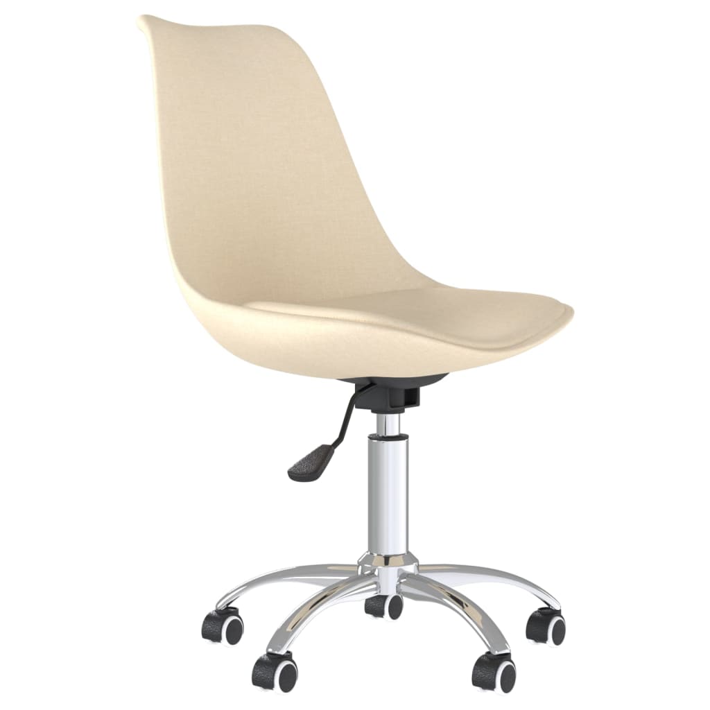 Eetkamerstoelen 6 st stof crèmekleurig - AllerleiShop