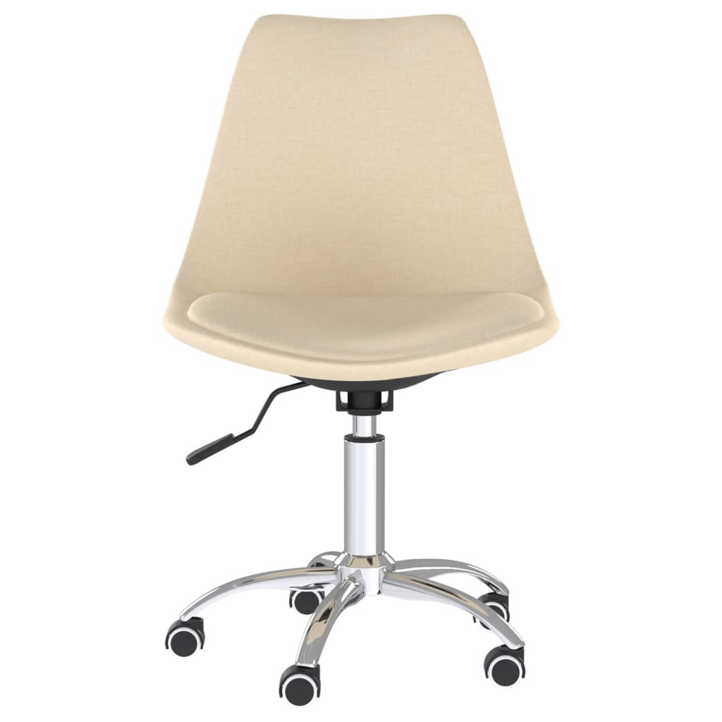 Eetkamerstoelen 6 st stof crèmekleurig - AllerleiShop