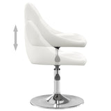 Eetkamerstoelen 4 st kunstleer wit - AllerleiShop