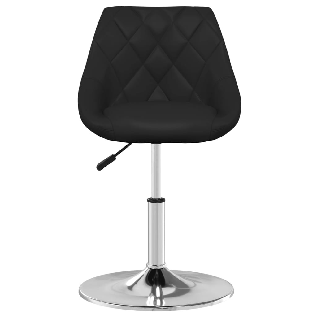 Eetkamerstoelen 4 st kunstleer zwart - AllerleiShop