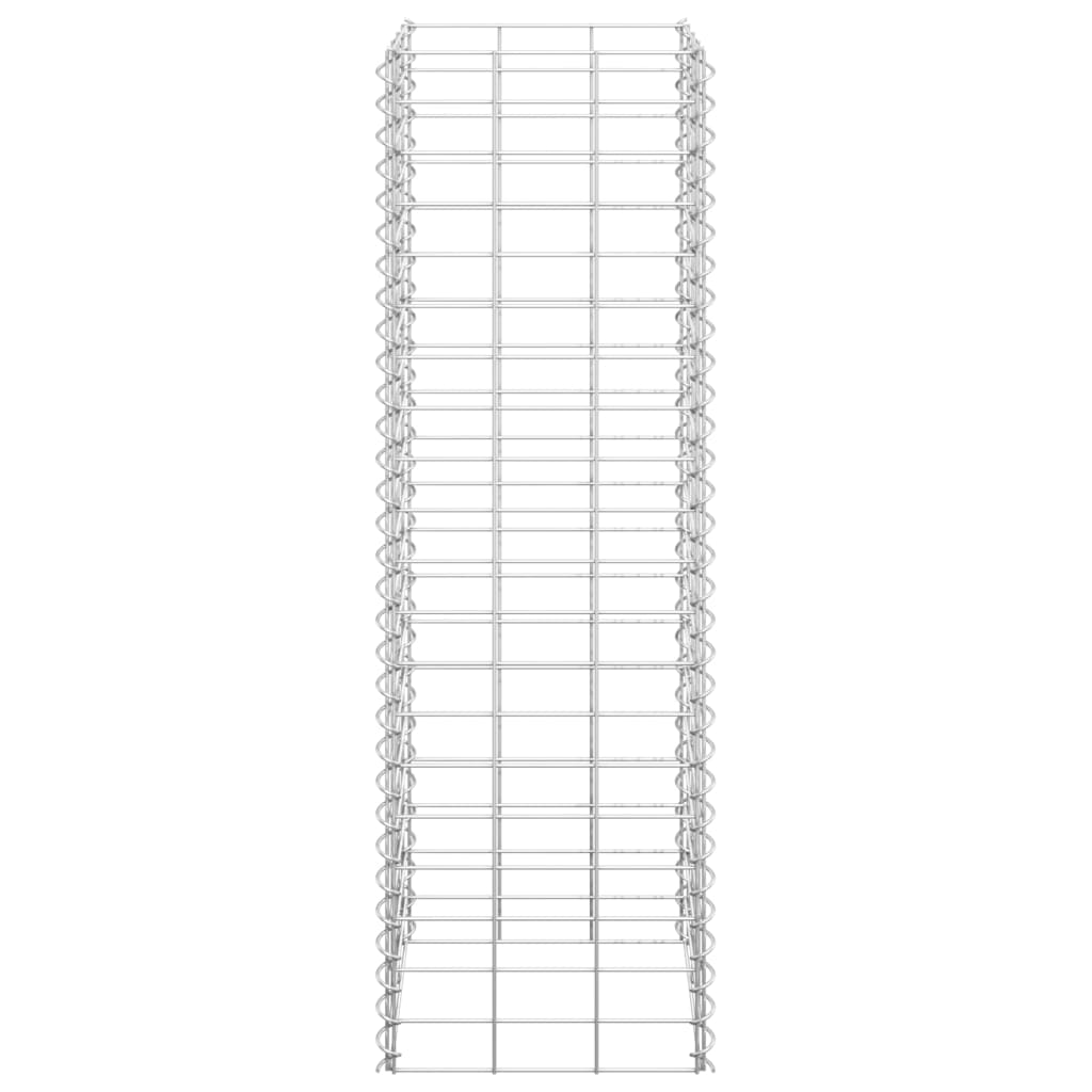 Schanskorf plantenbakken 3 st verhoogd 30x30x100 cm ijzer