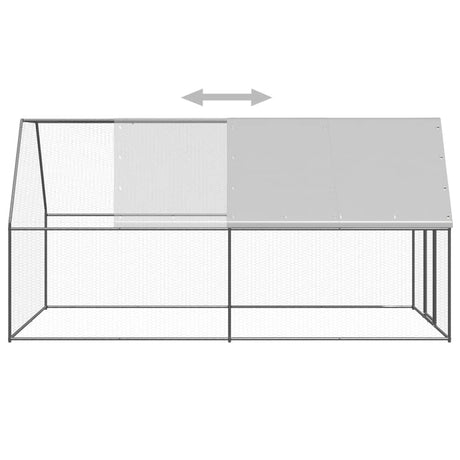 Kippenhok 2x4x2 m gegalvaniseerd staal - AllerleiShop