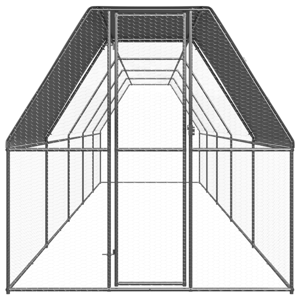 Kippenhok 2x10x2 m gegalvaniseerd staal - AllerleiShop