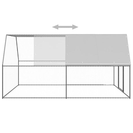 Kippenhok 3x4x2 m gegalvaniseerd staal - AllerleiShop