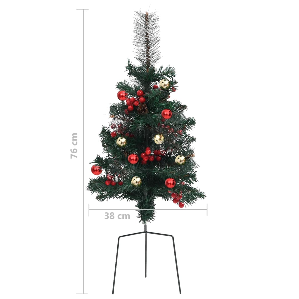 Tuinkerstbomen 2 st 76 cm PVC - AllerleiShop