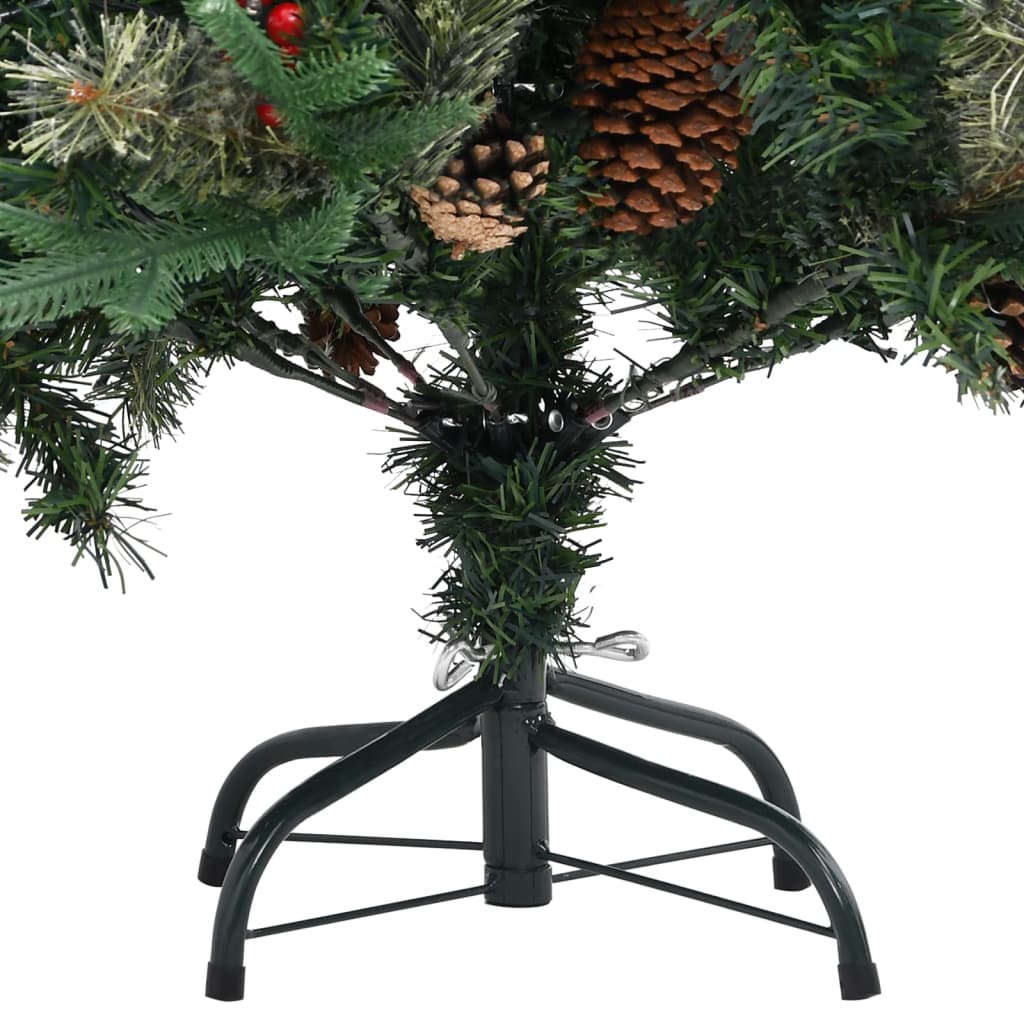 Kerstboom met dennenappels 120 cm PVC en PE groen - AllerleiShop