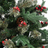 Kerstboom met dennenappels 120 cm PVC en PE groen - AllerleiShop